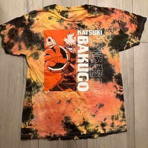 Katsuki Bakugo My hero academia Tie-Dye T-Shirt